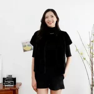 우진모피(WJ) 코펜하겐퍼 휘메일 블랙 밍크숏자켓 국내생산 본사직영