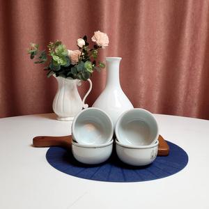 국내산 백자주병 도자기 전통 술병 막걸리 동동주 호리병 주기세트