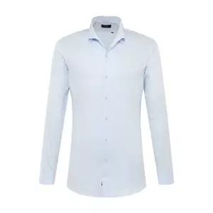 [밴브루](센텀시티점)유행없는 런닝 수입원단100/2 SLIKY 트윌 원피스카라 블루/흰색긴팔셔츠(슬림핏)2...