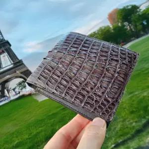 반지갑 남성 슬림형 천연 프리미엄 리얼 악어 가죽 처음부터 끝까지 국내제작 내피 양가죽 지갑 선물 추천