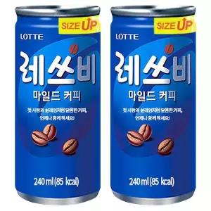 롯데 레쓰비 마일드 240ml x 60캔 (30캔x2박스)