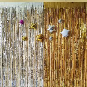 홈파티 가랜드 파티용 은박 홀로그램 커튼 배경 장식 포토존꾸미기
