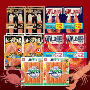 [롯데백화점]한성기업 [한성기업] 영양만점 크래미 파티 세트(몬스터크랩+와일드 크래미세트)