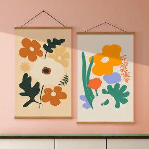 [텐바이텐]돈들어오는 원목 족자 우드 행잉 인테리어 포스터 풍수 해바라기 6종