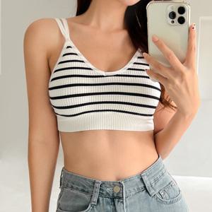 [4개 세트] 더블 스트랩 브라렛 4p 노와이어 이너웨어 브라탑 스포츠브라