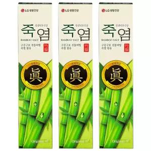 엘지생활건강 죽염치약 오리지날 진 160g 3개