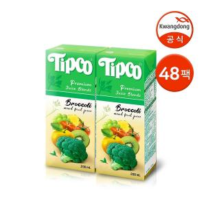 팁코 브로콜리 200ml 48팩 / 과채주스 무첨가주스 어린이주스
