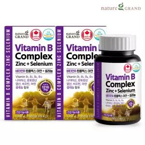 네이처그랜드 비타민B 컴플렉스 아연 셀레늄 2박스 6개월분