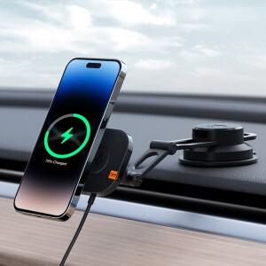 슈피겐 2단 관절 맥세이프 차량용 무선충전 거치대 ITS35W-3