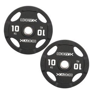 [바디엑스]탑구구 TPU 우레탄 중량원판 바벨 헬스 플레이트 10KGx2