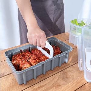 김치 절단 통 밀폐용기 + 커팅기 파김치 육류 자르미