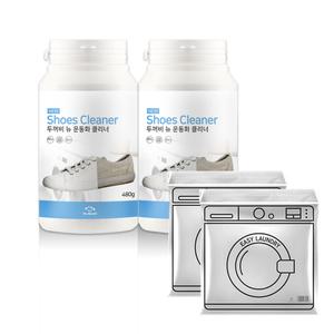 두꺼비 뉴 운동화클리너 흰신발 세탁세제 빨래 480g 2개