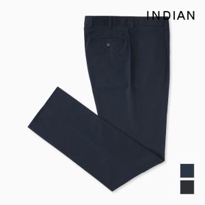 [INDIAN] 폴리 이중지 투 컬러 베이직 팬츠_MITDLUF8271