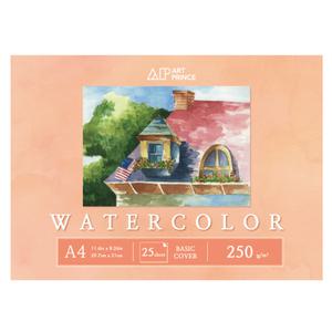 두성 NEW 아트프린스 워터칼라스케치북 W04 트윈링 A4 250g25매