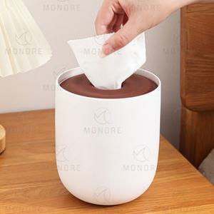 탁상용 두루마리 휴지통 두루말이 롤화장지 원형케이스