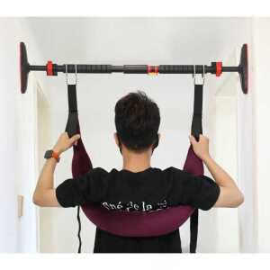 허리 견인 요추 척추 스트레칭 보조기 벨트 치료기 협착증 교정기 측만증 디스크 홈 철봉 등 근육 매달리기