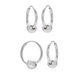 [다잇템] 여자 링 원터치 순은 미니멈 925실버 두꺼운 귀걸이