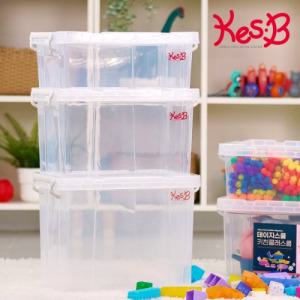 튼튼한 장난감 교구 보관함 정리함 플라스틱 박스형 아이방 블록 투명 수납 케이스