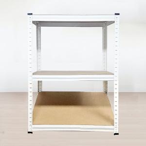 무볼트 앵글선반 FRCW3-849 화이트 3단 철제 조립식 경량랙 베란다 펜트리 진열 800x400x900