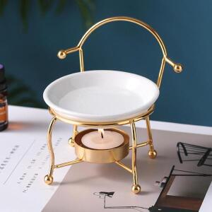 [제이큐]캔들 오일워머 캔들버너 아로마오일 발향기 골드 2P