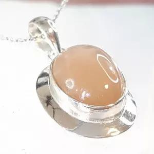 스타 썬스톤 원석목걸이240708-16탄생석