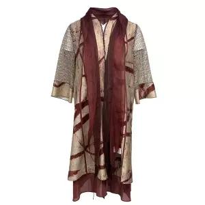 [데시데](의정부점)슬릿디테일 롱자켓(스카프SET) DOS421