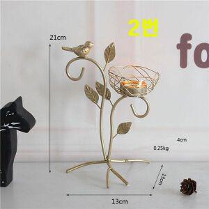 [제이큐]철제 미니 그물 아로마 캔들 홀더 골드 2번