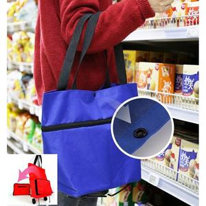 접이식 핸드카트 시장가방 바구니 바퀴달린 구루마 장바구니 마트 캐리어 카트