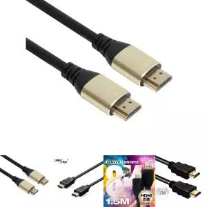 HDMI V2.0 메탈 케이블 1.5m/연결선/연결케이블/연장선/연장케이블/케이블선/TV미러링/TV연결HDMI