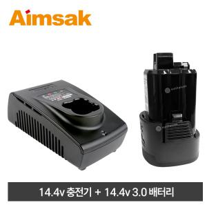 아임삭 14.4V 충전세트 ALC-3540M 충전기 + B30P14A 3.0Ah 배터리