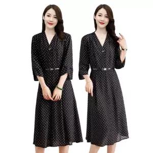 [헬리꽁땡] 잔도트 브이넥 쉬폰 원피스+벨트