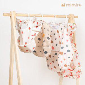 [리코코][미미루] 자기주도 이유식 턱받이  가운 무지개 / 가운 왕관