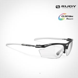 루디 선글라스 라이돈2 커스텀 그라파이트-화이트 미러+변색 SP537895WT 스포츠 고글
