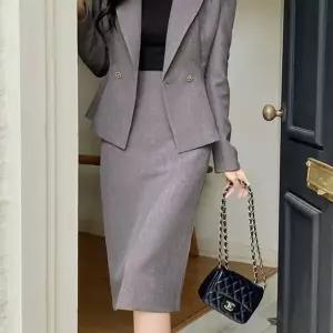 [하프클럽/]여자 가을 하객룩 정장 스커트_SK3770