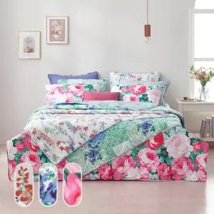 메종노아 빈티지로즈 워싱 차렵이불 베개커버 세트 SS Q K 3색상