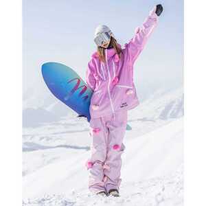 스키복 보드복 여성용 방수 빅사이즈 스키장 상의 바지 세트 겨울스포츠
