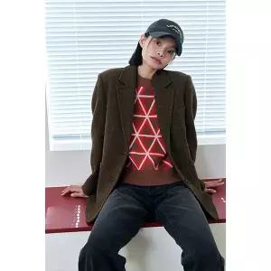 [LAP](광주신세계)(SET-아우터) 오버핏 싱글 2버튼 자켓 AQ4WJA62