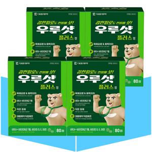 대웅제약 우루샷 플러스 피로회복 UDCA 30mg 우르샷 80정X4박스