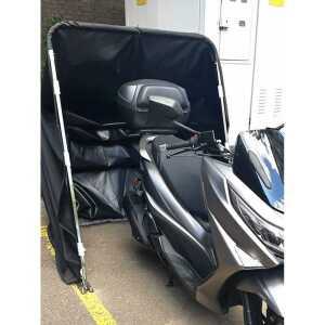 바이크만 차고 반자동 주차텐트 오토바이 덮개 방수