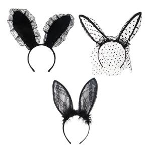 [최저가/할로윈]할로윈 바니 토끼 머리띠 벨벳/메쉬/밍크털