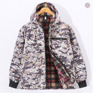 [후앙스]디지털 밀리터리 후드 기모 깔깔이 패딩 SDPD7459