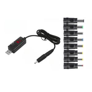 오토크루 승압 전원 컨버터 케이블 젠더 USB 5V to 9V/12V DC 8종세트 AC-TL84