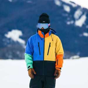 후드 스키 복 재킷 민트 방수 방풍 따뜻한 보드 상의