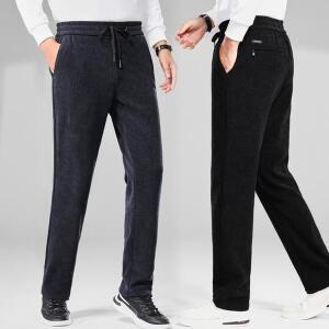 [셀러허브]기모 일자 코듀로이팬츠 골덴바지 남자 겨울 방한바지 츄리닝 (S12446136)
