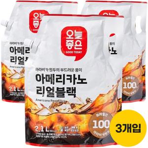 오늘좋은 아메리카노 리얼블랙 2.1LX3개