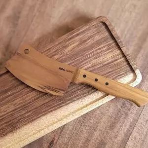 [하프클럽/]홈트리 통원목 티크우드 미니 다용도 나이프 빵칼