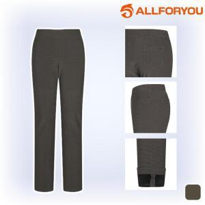 올포유 여성겨울바지 기모바지 슬랙스 밴딩바지 체크