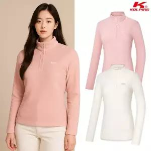 [콜핑] 여성 겨울 후리스 플리스 기모 겨울 기능성 등산 집업 티셔츠 KSC453ST1W