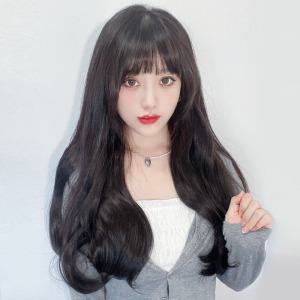 뿌이뿌이가발 여신 웨이브 피스 붙임머리 부분가발 똑딱이 여자 긴머리 헤어