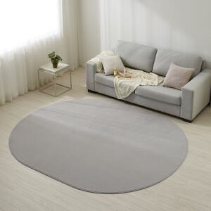 코모아 밍크 극세사 타원형 러그 150x200